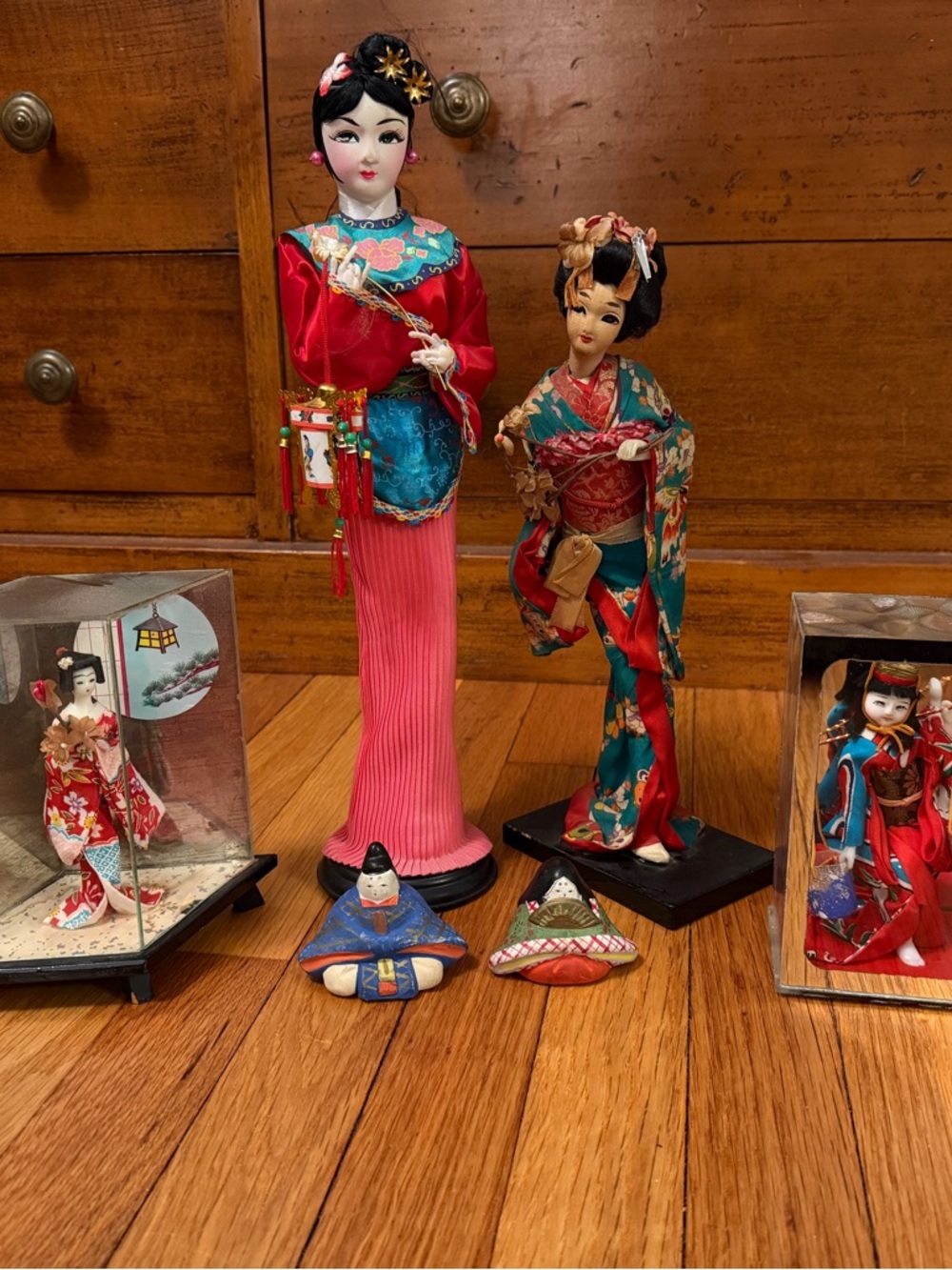 Vintage Asian decorative doll collection